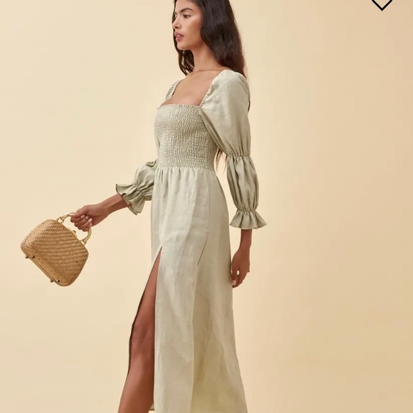 Reformation Hyland Linen Dress - Picture 2 of 6